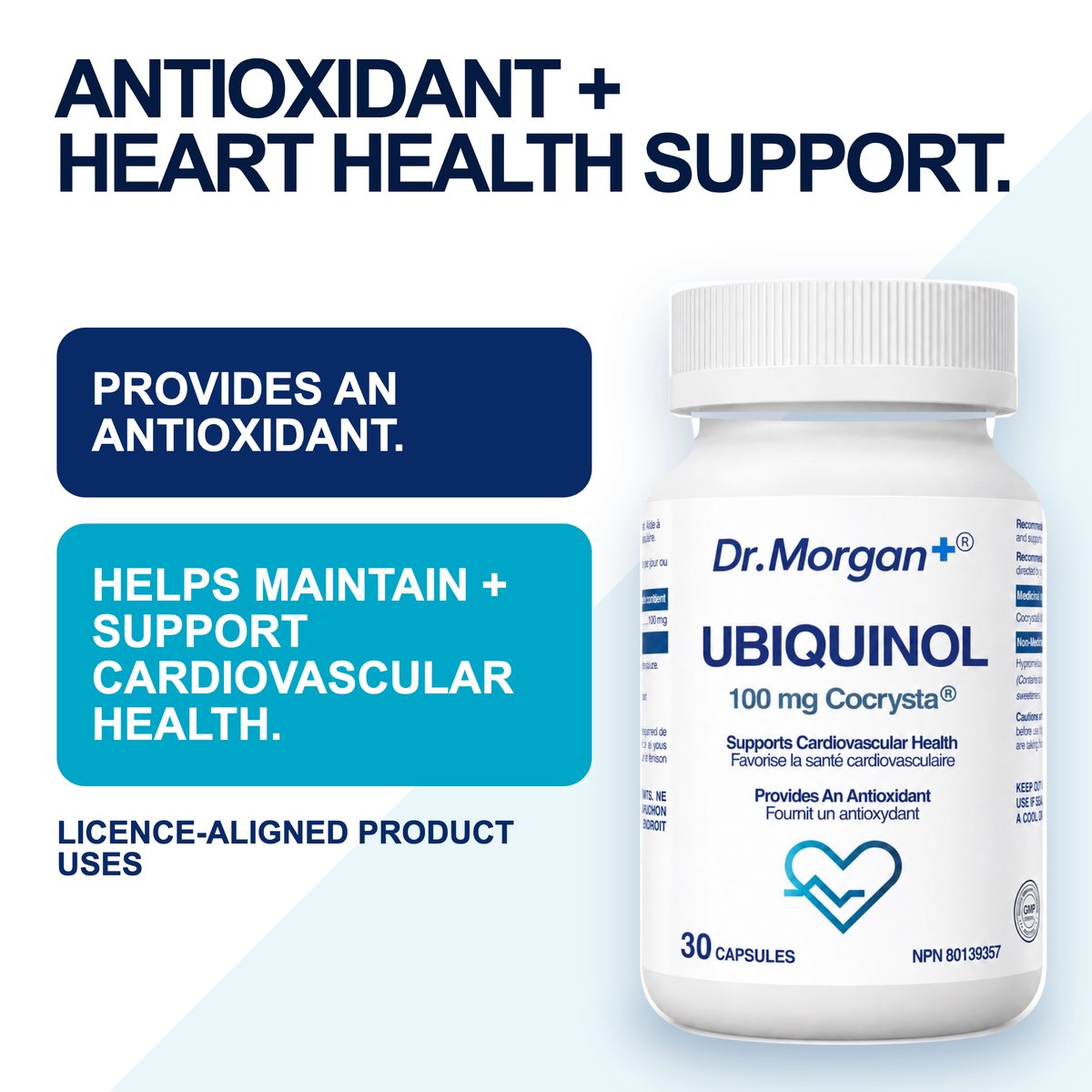 Licensed uses: antioxidant and cardiovascular health support